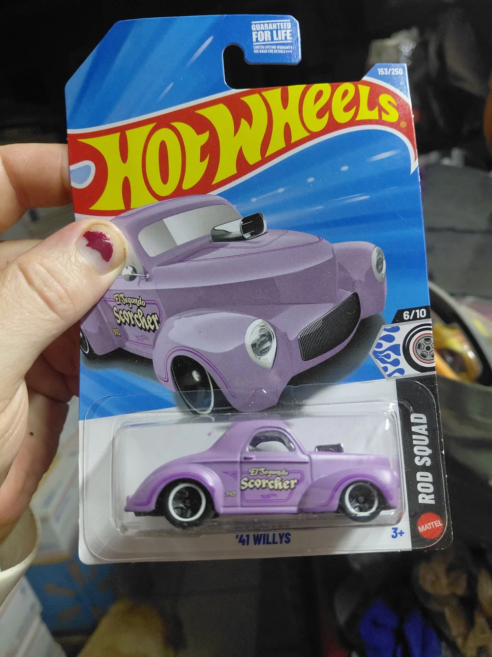 Hot Wheels '41 Willys from the 2026 mainline assortment is part of the Rod Squad